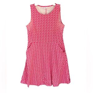 Woman’s New York & Company Pink Red Casual Sleeveless Dress